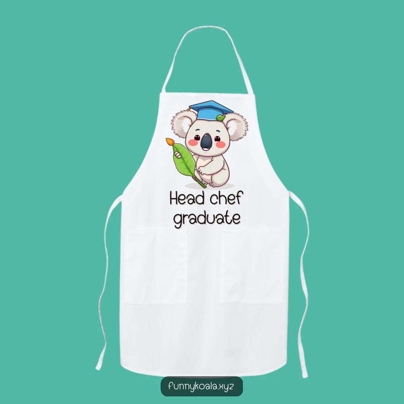 Funny Graduation Koala Chef Apron - Hilarious Chef Gift