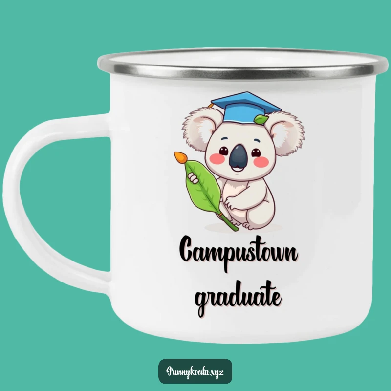 Funny Graduation Koala Campfire Mug - Celebrate Outdoors