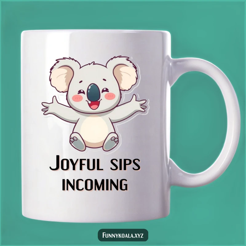 Funny Koala Mug: Happy Arms Outstretched Delight!