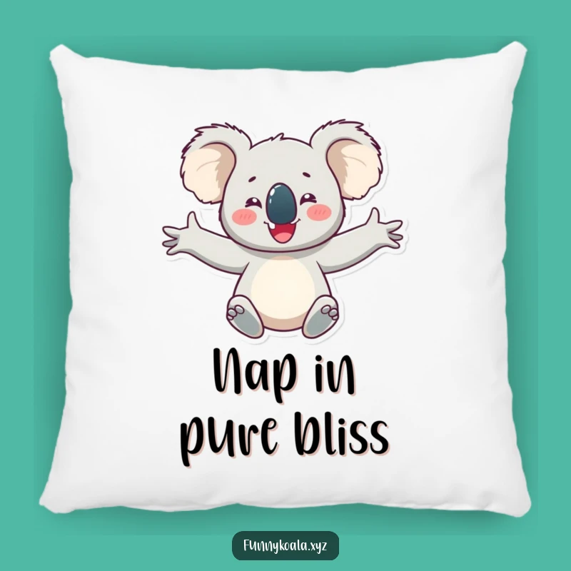 Funny Koala Pillow: Cozy Delight with Open Arms!