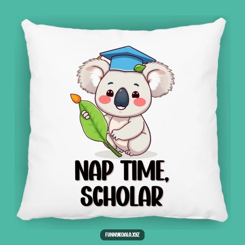 Funny Graduation Koala Pillow - Cozy Accent for Grads