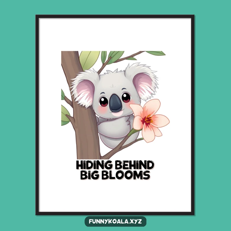 Free Printable Curious Koala Eucalyptus Wall Art - Cute Downloadable Decor