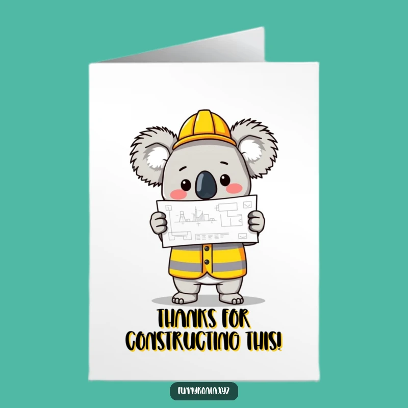 Free Printable Thank You Card: Grateful Koala Builder for a Downloadable Gift