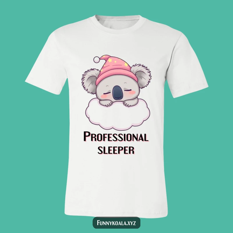 Funny Sleepy Koala T-Shirt - Cozy Pajama Humor Tee